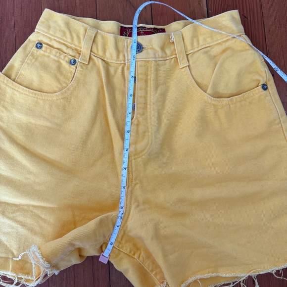 Vintage 80’s Yellow Bonjour Shorts - Picture 6 of 7